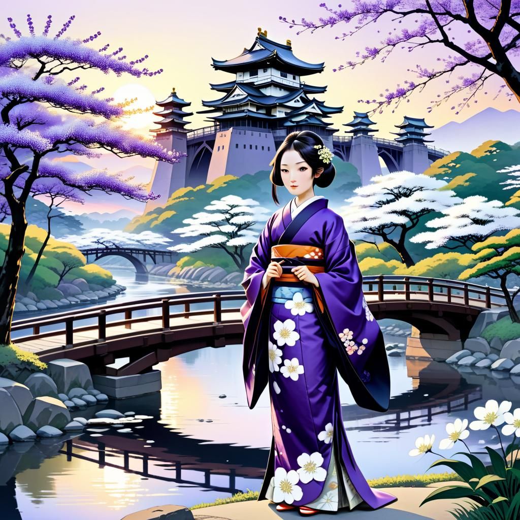 Princess Murasaki in Ukiyo-e Style Park