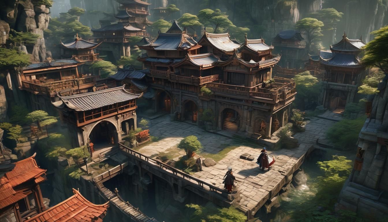 Fantasy Adventure Cover Design in 3D Anime Style