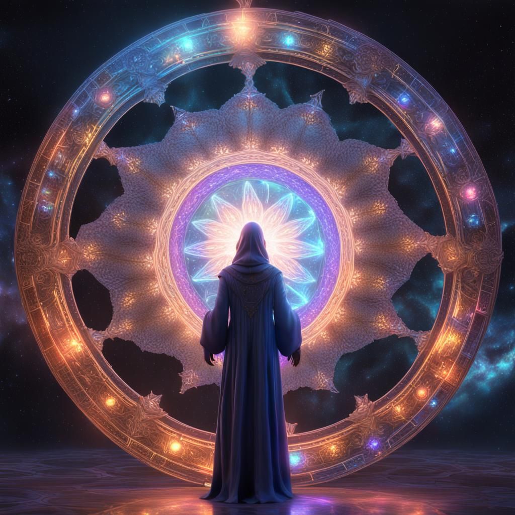 Female Wizard Opens Portal to Sidereal Multiverse