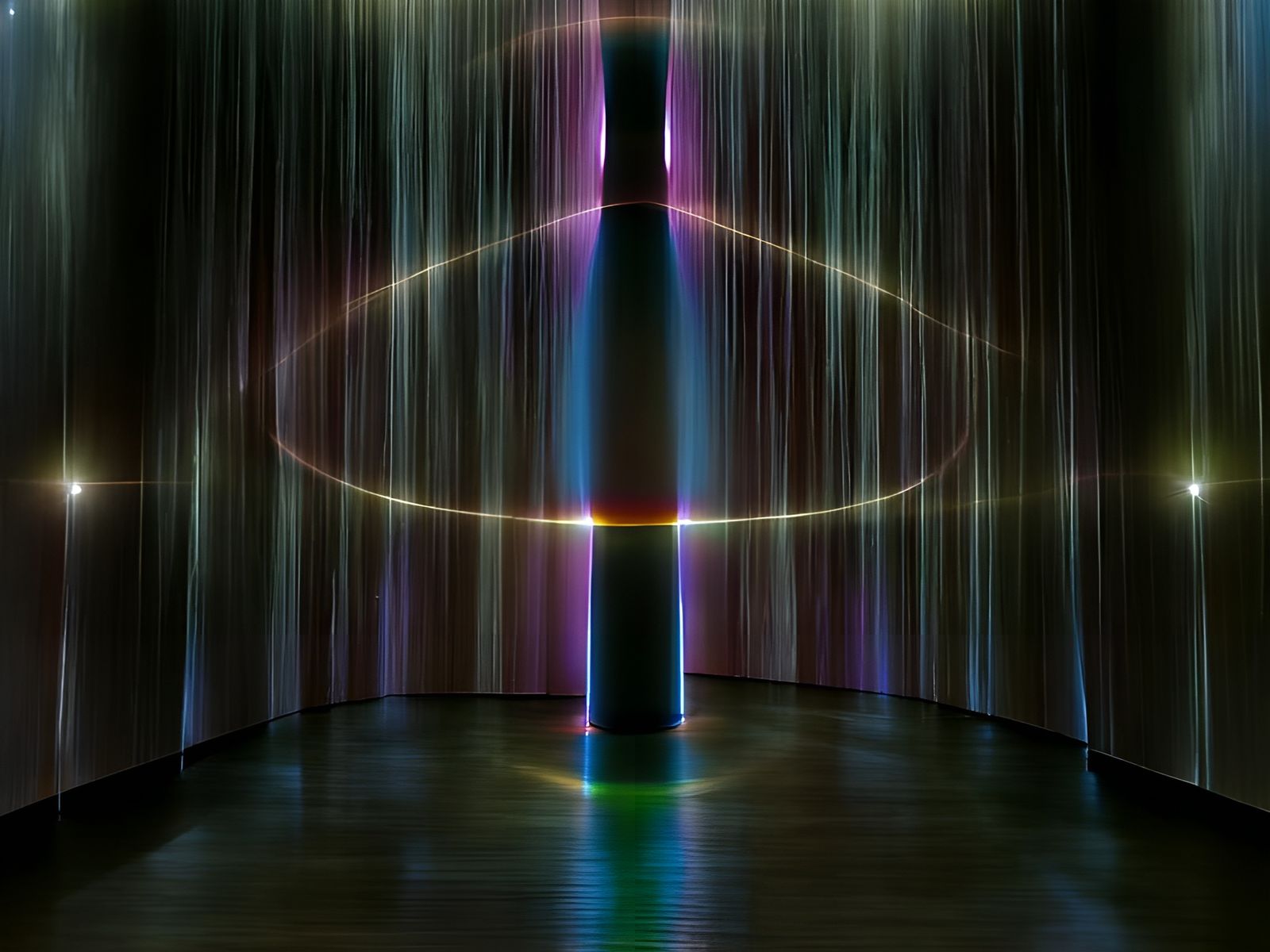 Radiant Cosmic Aurora in Light and Space Style