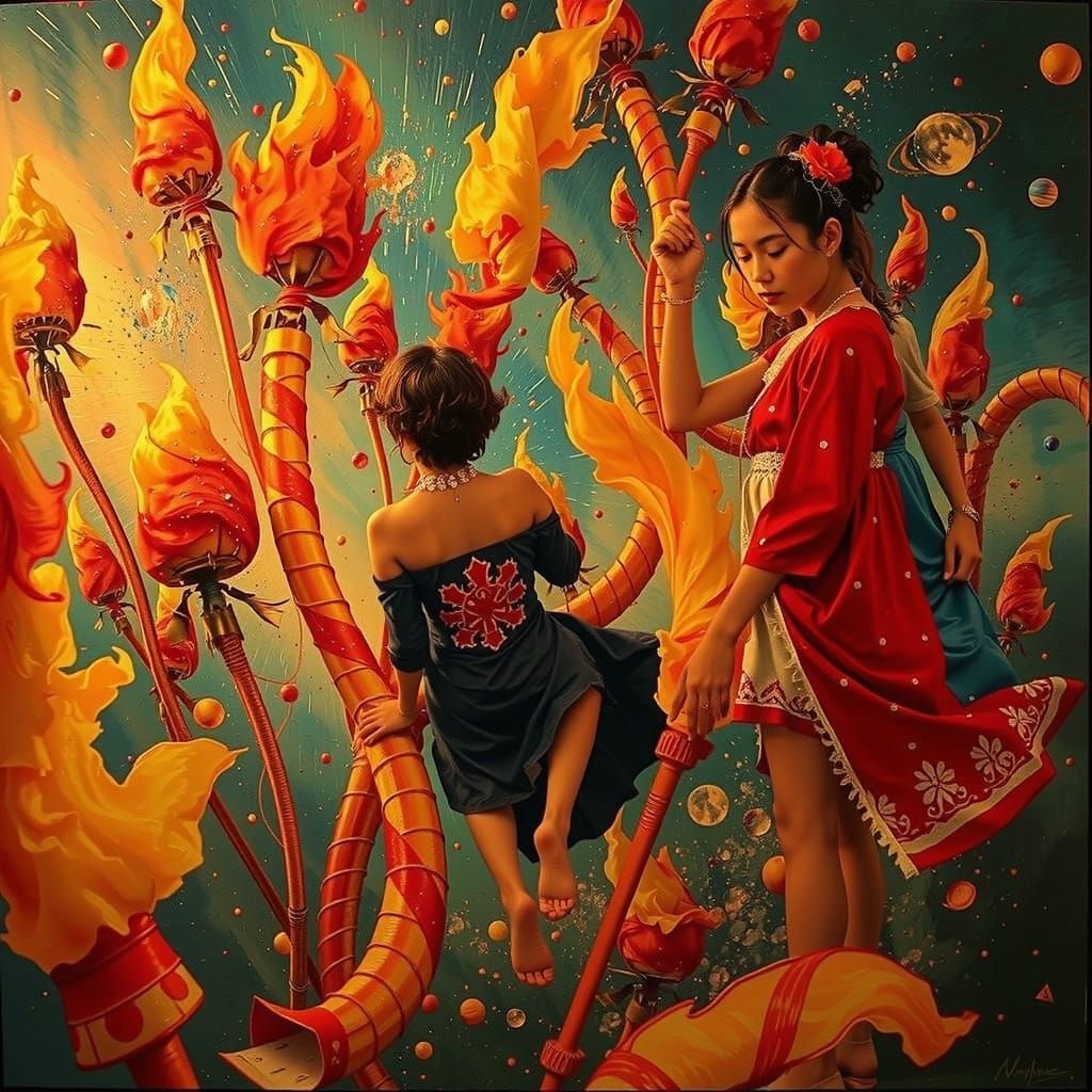 Dynamic Swirling Vortex and Spiral Motion