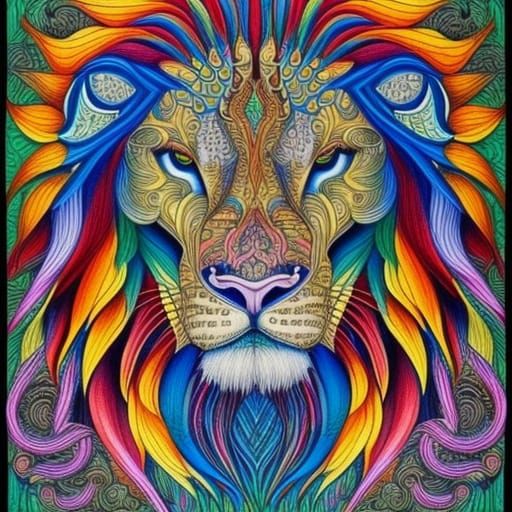 Rainbow Lion