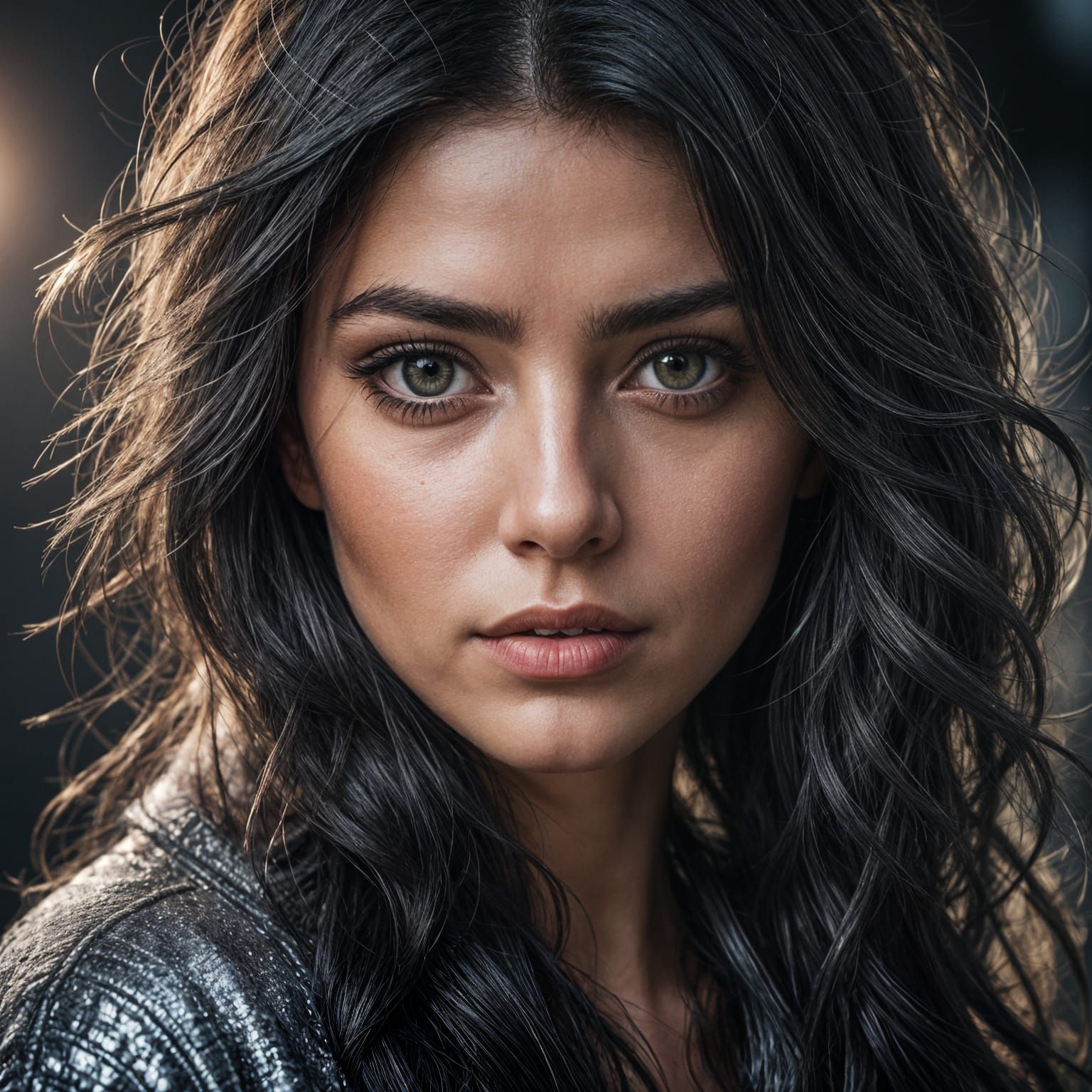 Hyperrealistic Close-Up of a Beautiful Woman