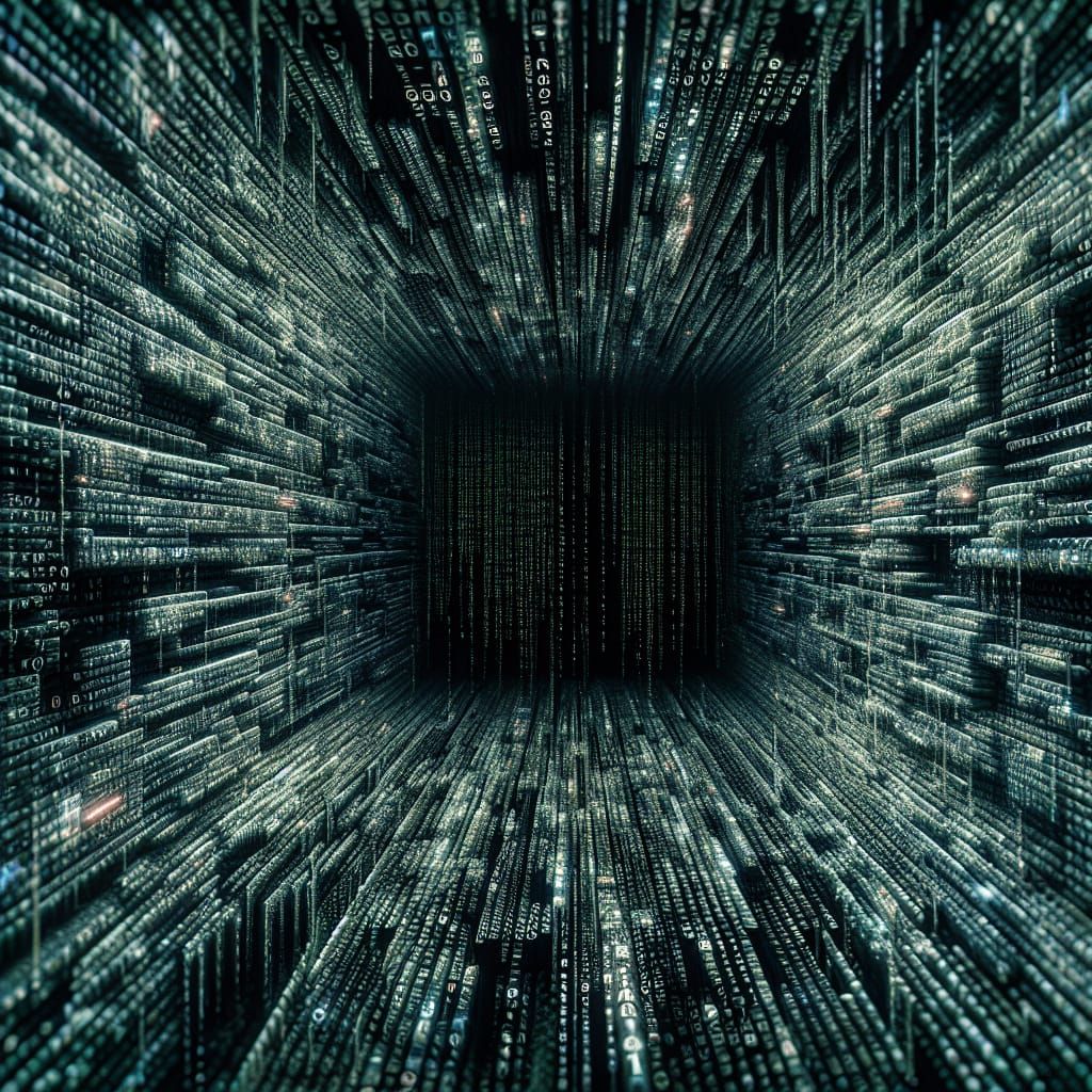 Hyperrealistic Matrix Code in High Dynamic Range
