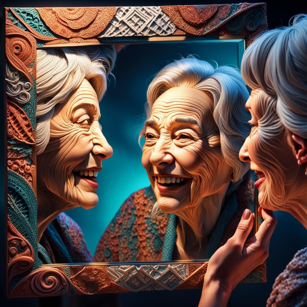 Mirror Reflection: A Hyper-Realistic 3D Portrait
