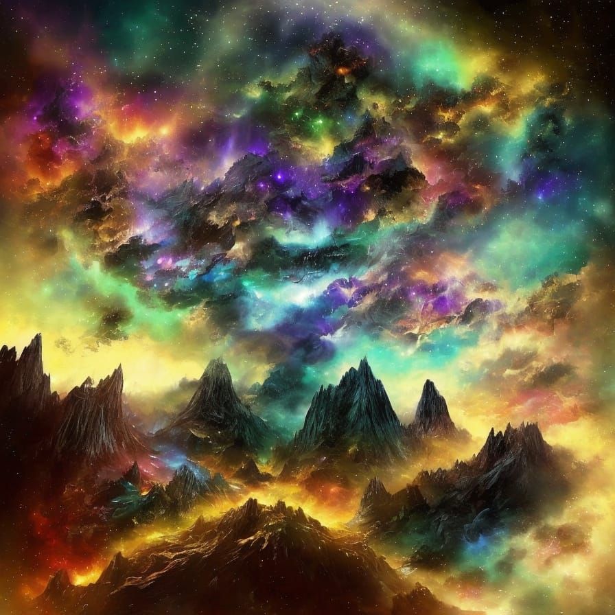 Mystical Dragon Emerges from Smoke and Magic