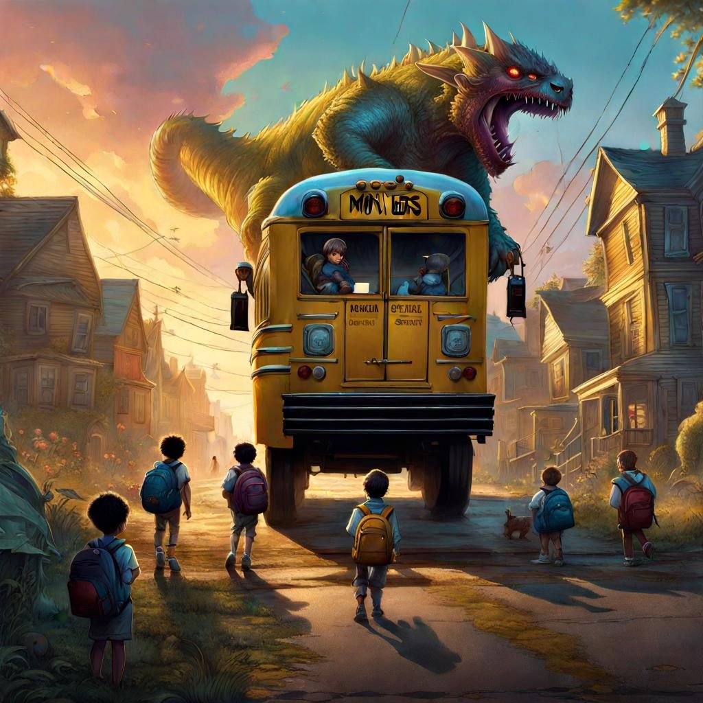 Monster's First Day: Fantasycore Digital Art