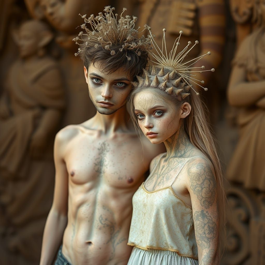 Anthropogenic Creature and Dust Girl