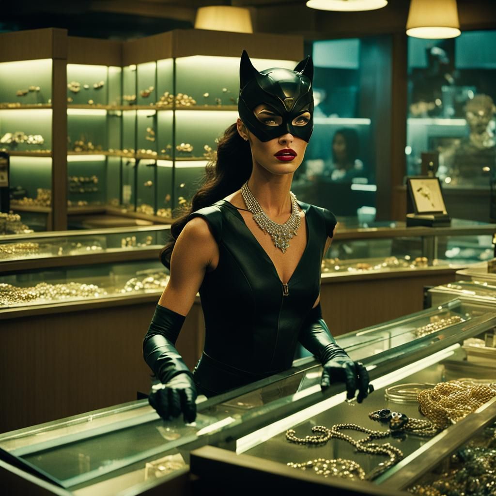 Catwoman Robbery: Cinematic Film Still