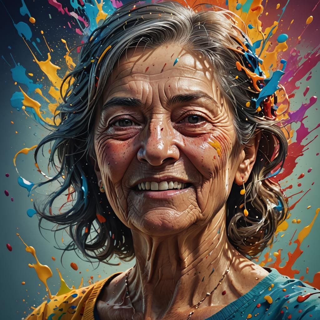 Hyperrealistic Portrait of a Mother's Spirit