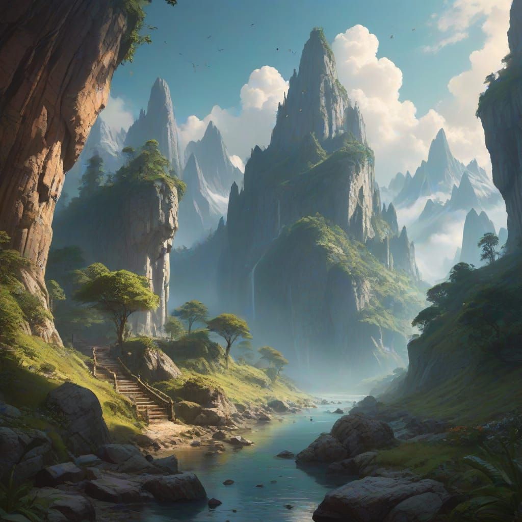 Epic Fantasy Landscape Art