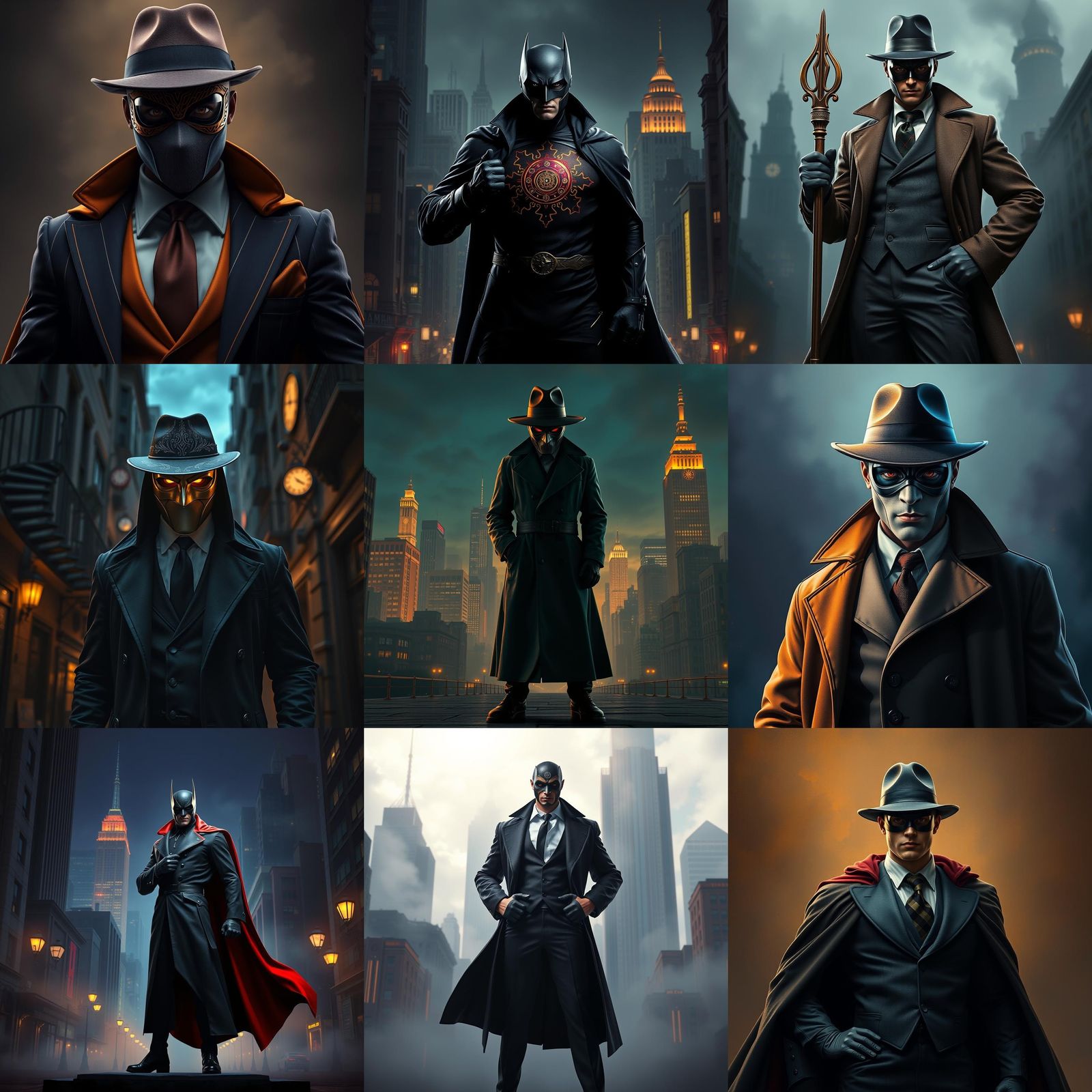 Masked Superhero Inspired by 1930s Detective