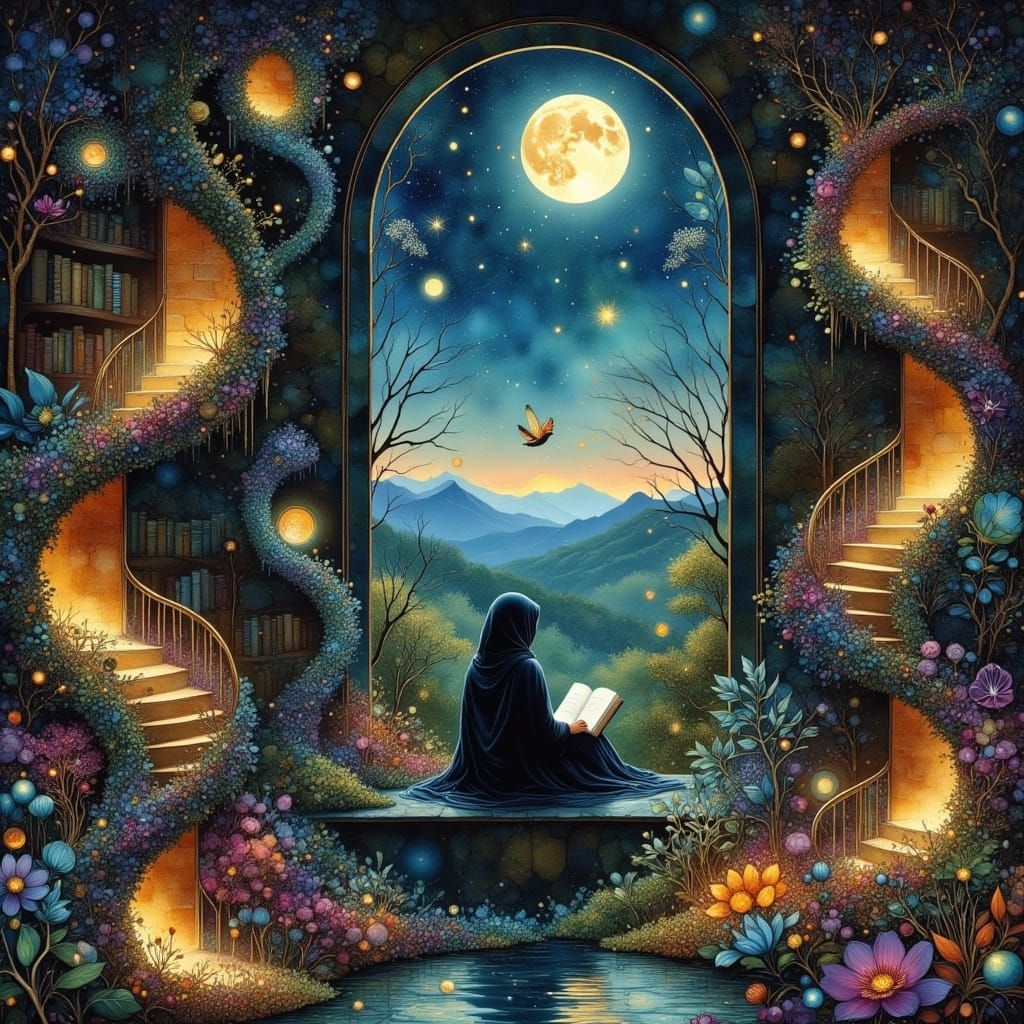 The Moon Gave Her Just Enough Light to Read