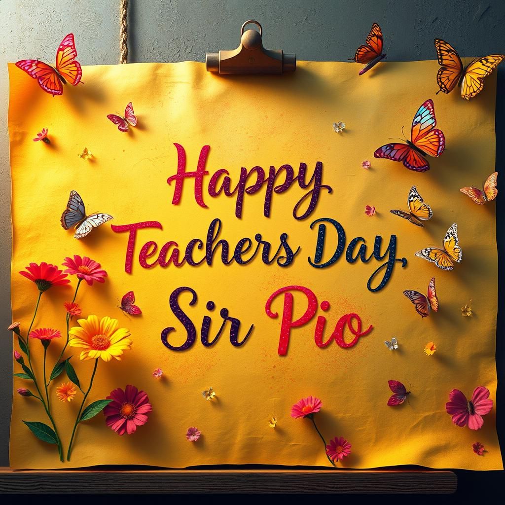 Magical Glass Pencil with Glitter in 3D Render