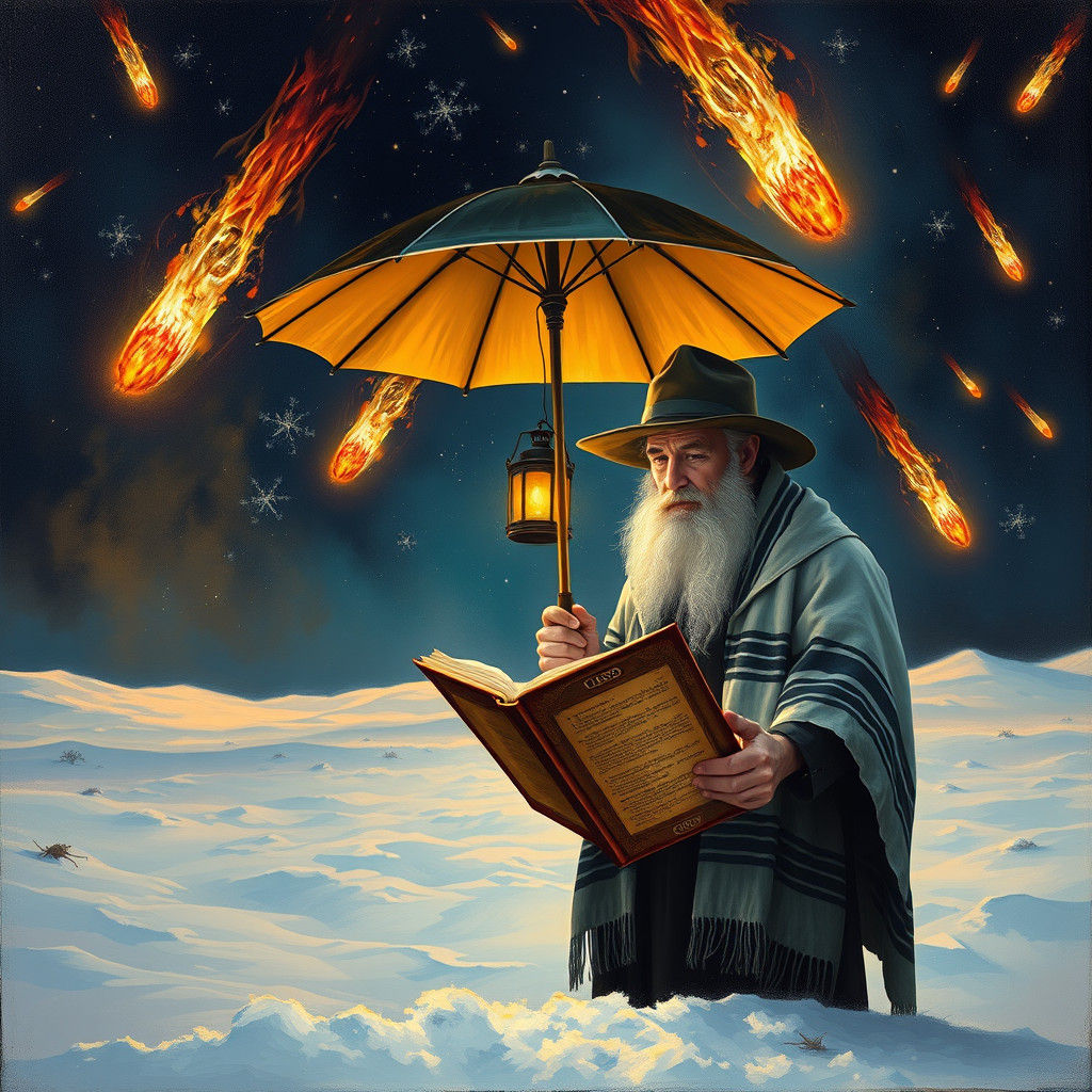 Ethereal Lantern Light Guides Torah Study