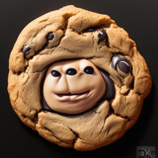 Delicious Cookie as Ink Drawing in 3D