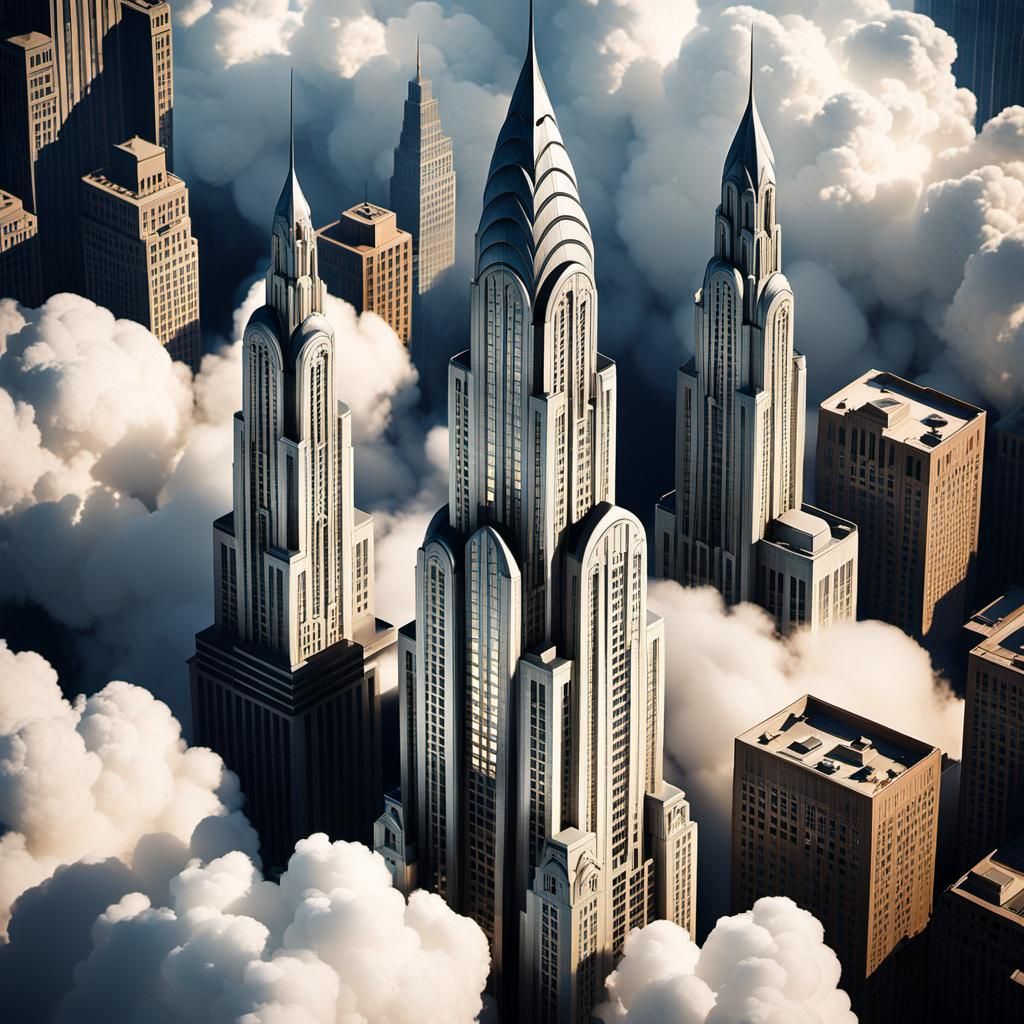 Art Deco Skyscraper Reaching for the Sky