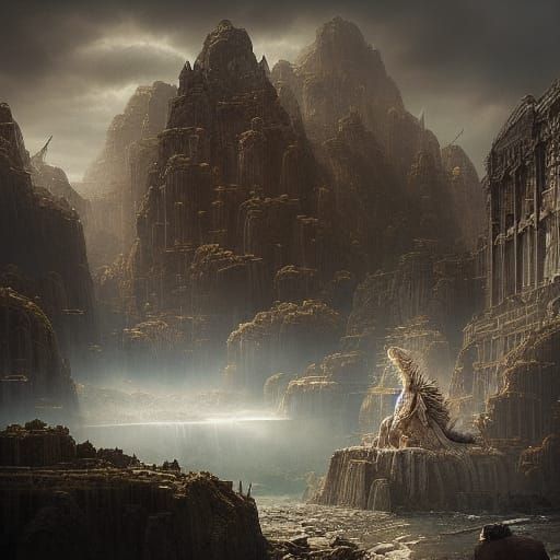 Hesitation: Epic and Detailed Digital Matte Painting