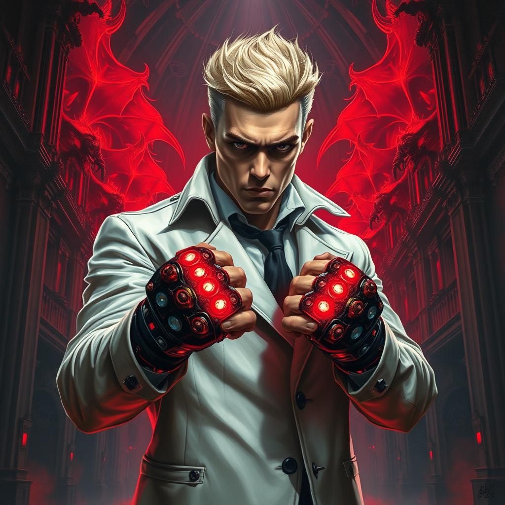 Cyberpunk Detective Ready to Battle Demons