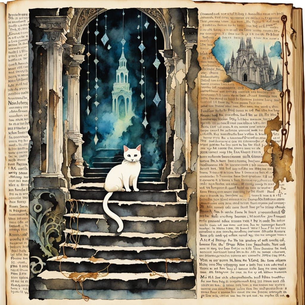 Enchanted Temple Guardian in Whimsical Dark Fantasy Style