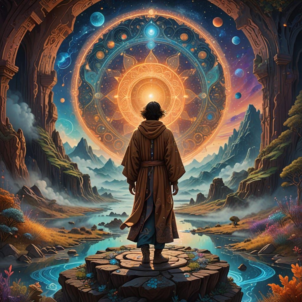 Surreal Cosmic Vessel in Dreamlike Astral Atmosphere