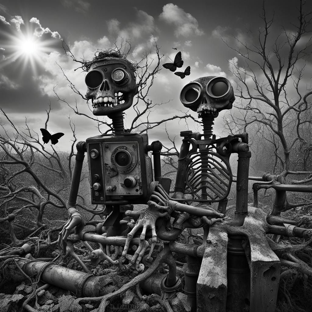 Surreal Ventriloquist Dummy in Dark Fantasy Style