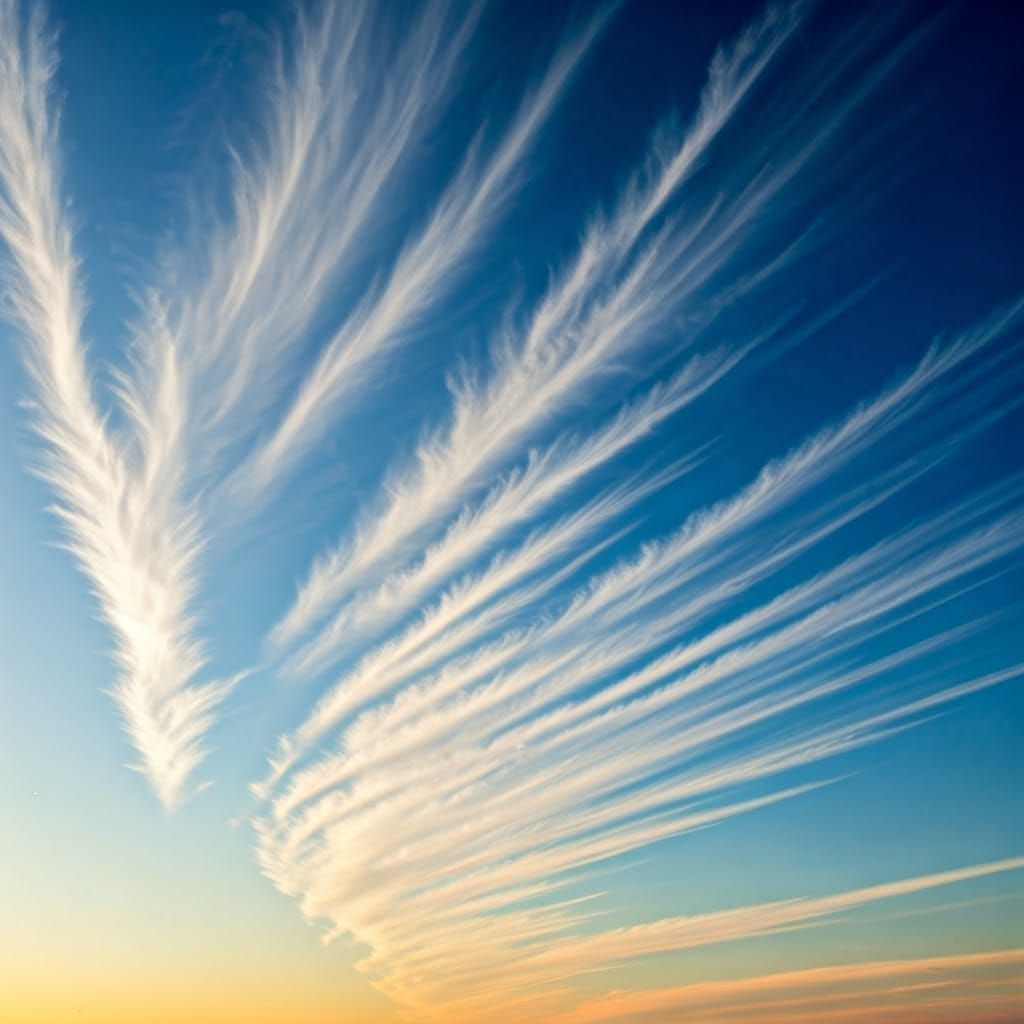 Ethereal Cloudscape in Impressionist Style