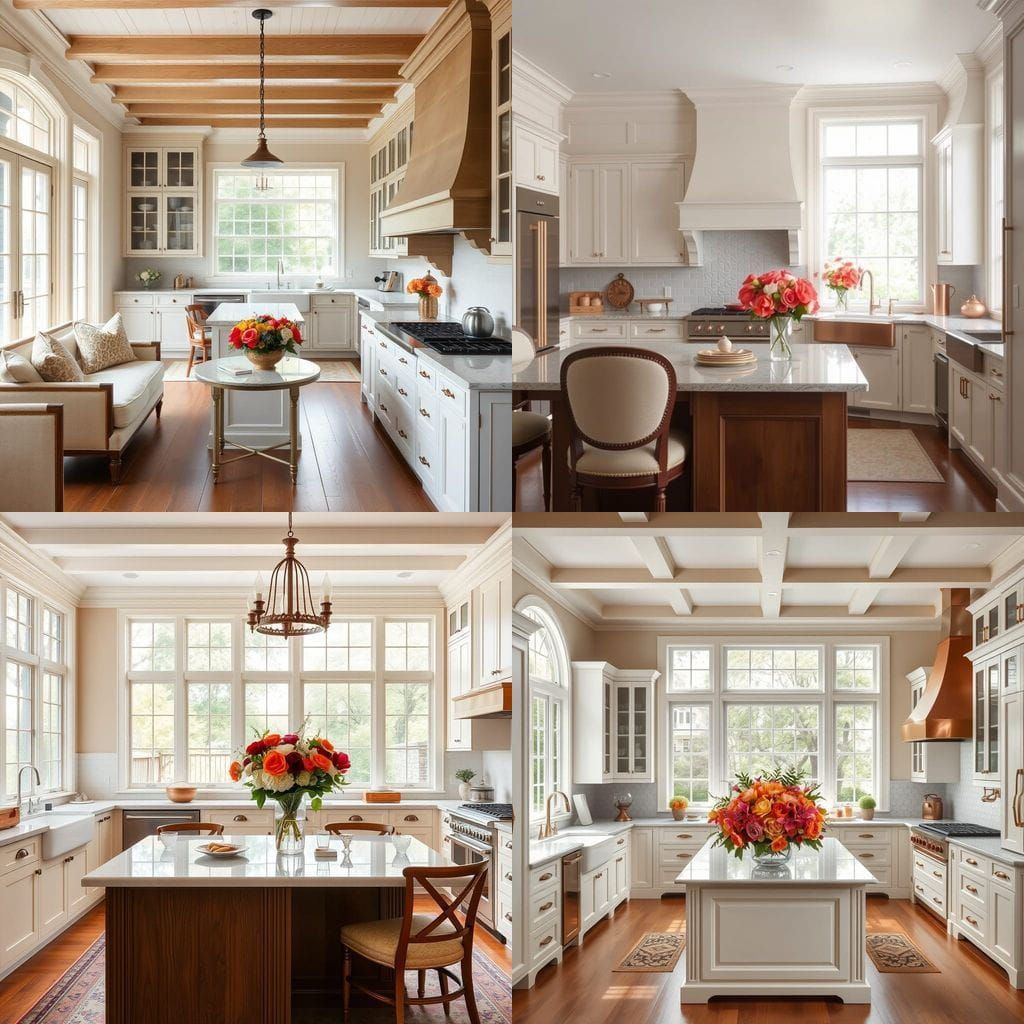 Colonial Style Kitchen with Elegant Design