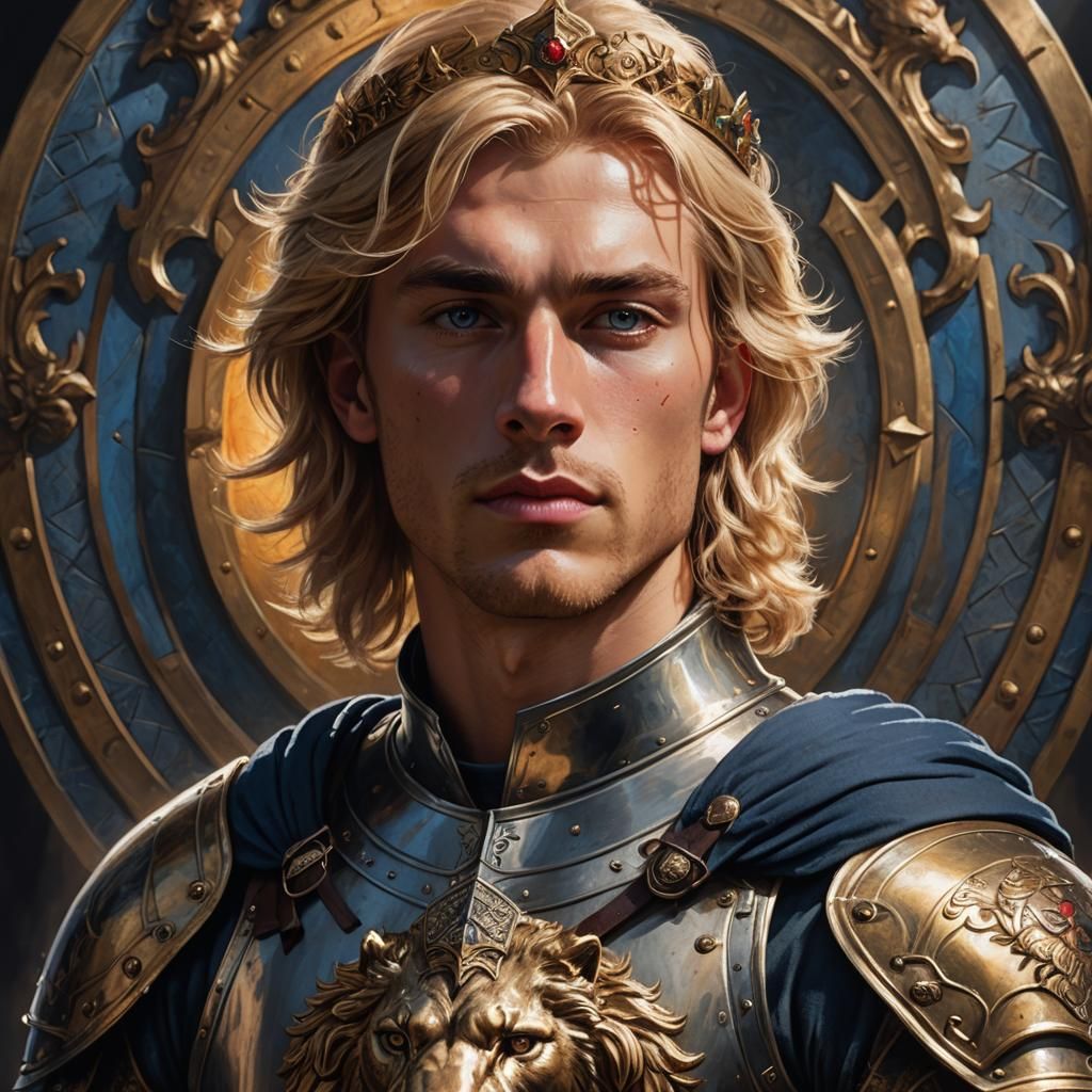 Noble Portrait of Young Man with Sword