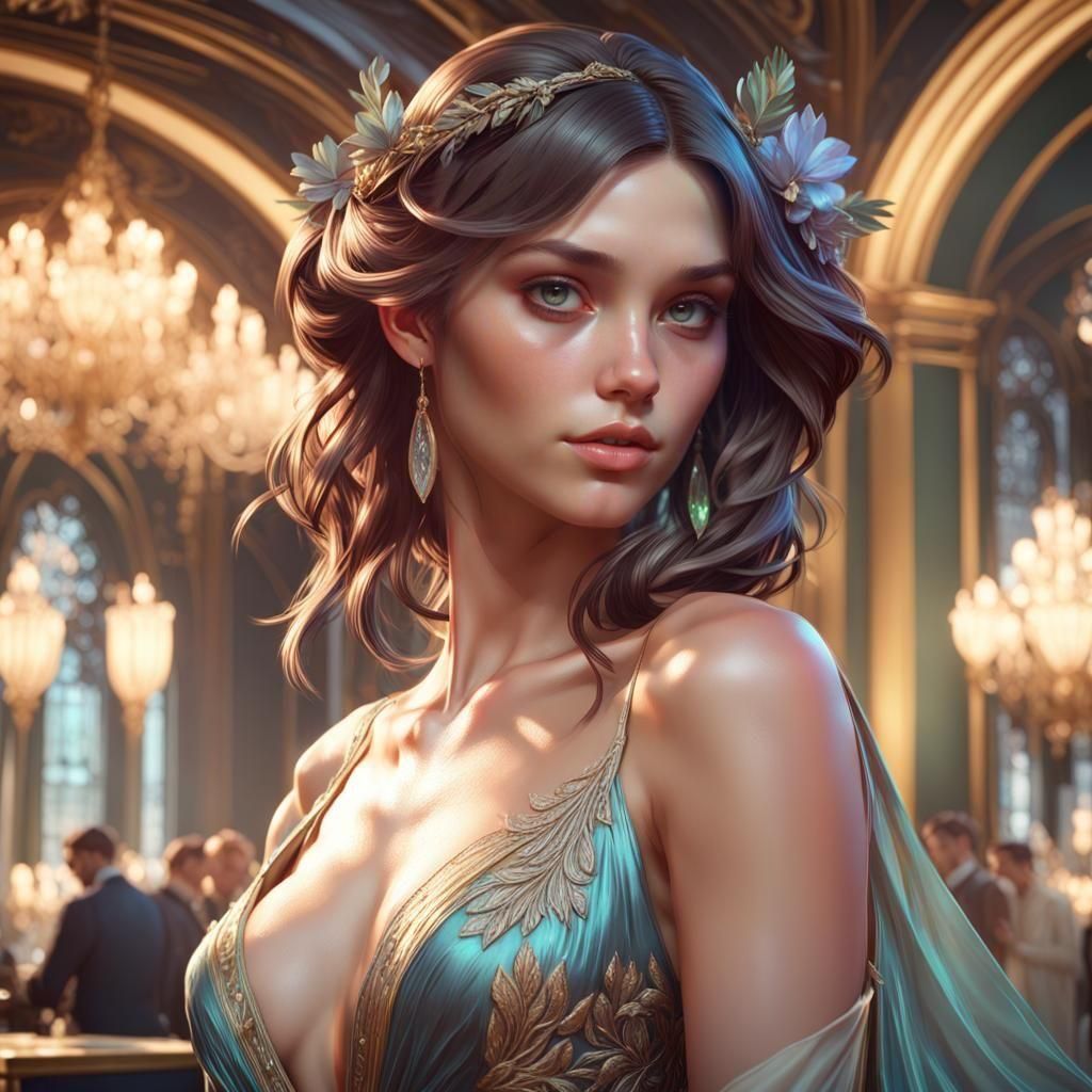 Sensual Full Body Portrait in Dynamic Lighting