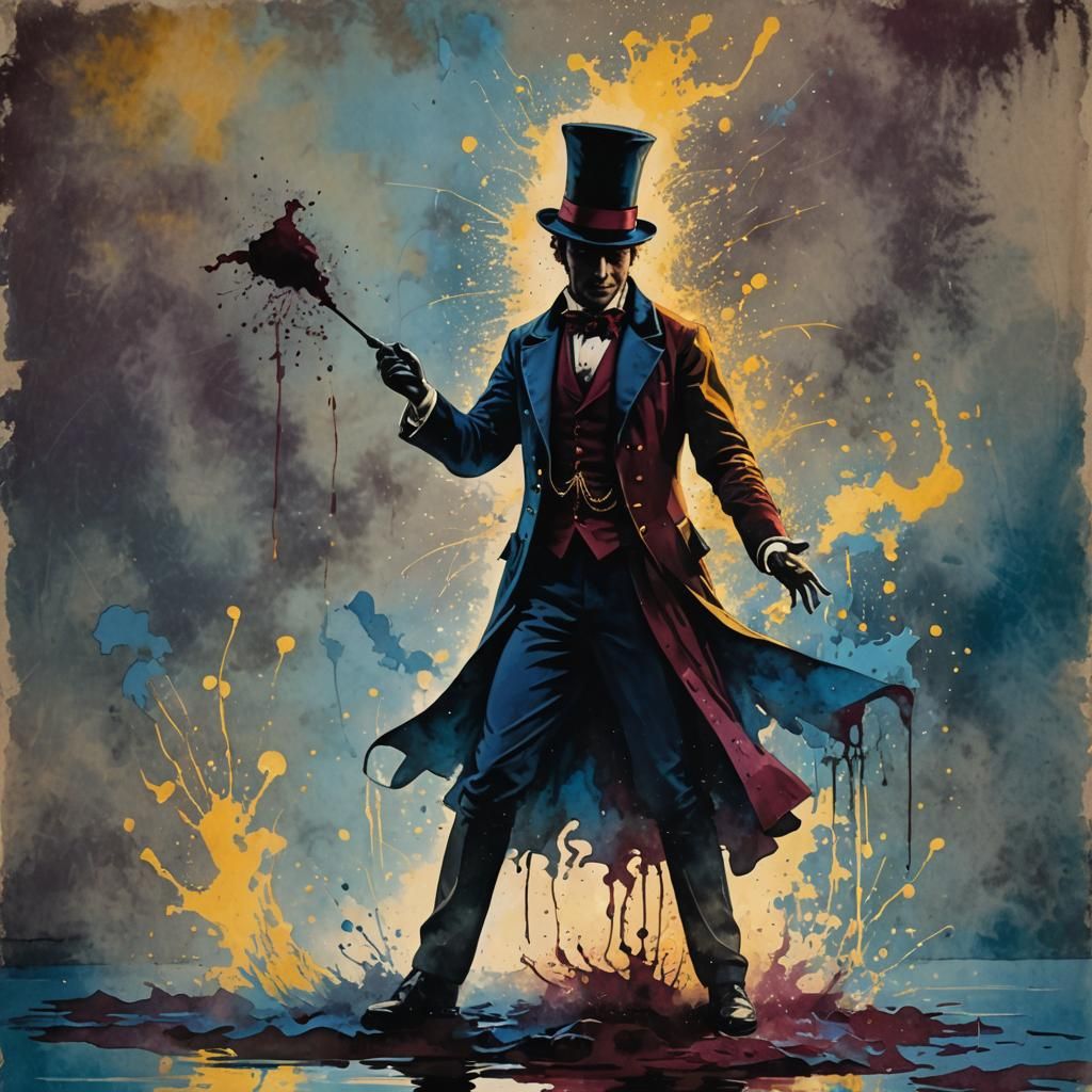 Spectacular 1800's magician