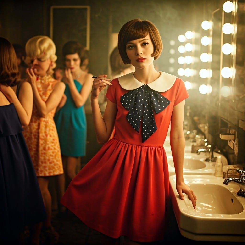 1960s Nightclub Scene in Cinematic Style