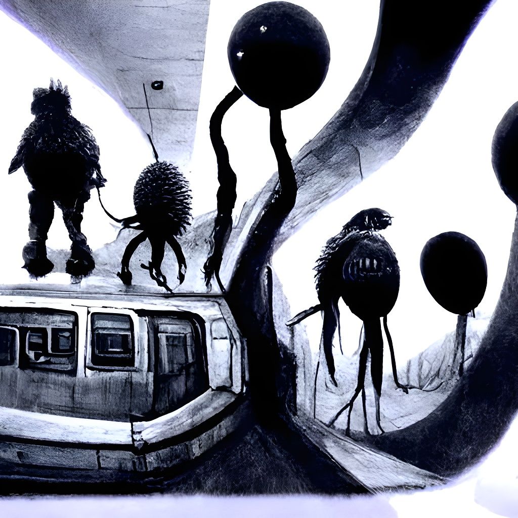 Sci-Fi Horror: Hairy Creatures Annoy Subway Commuters