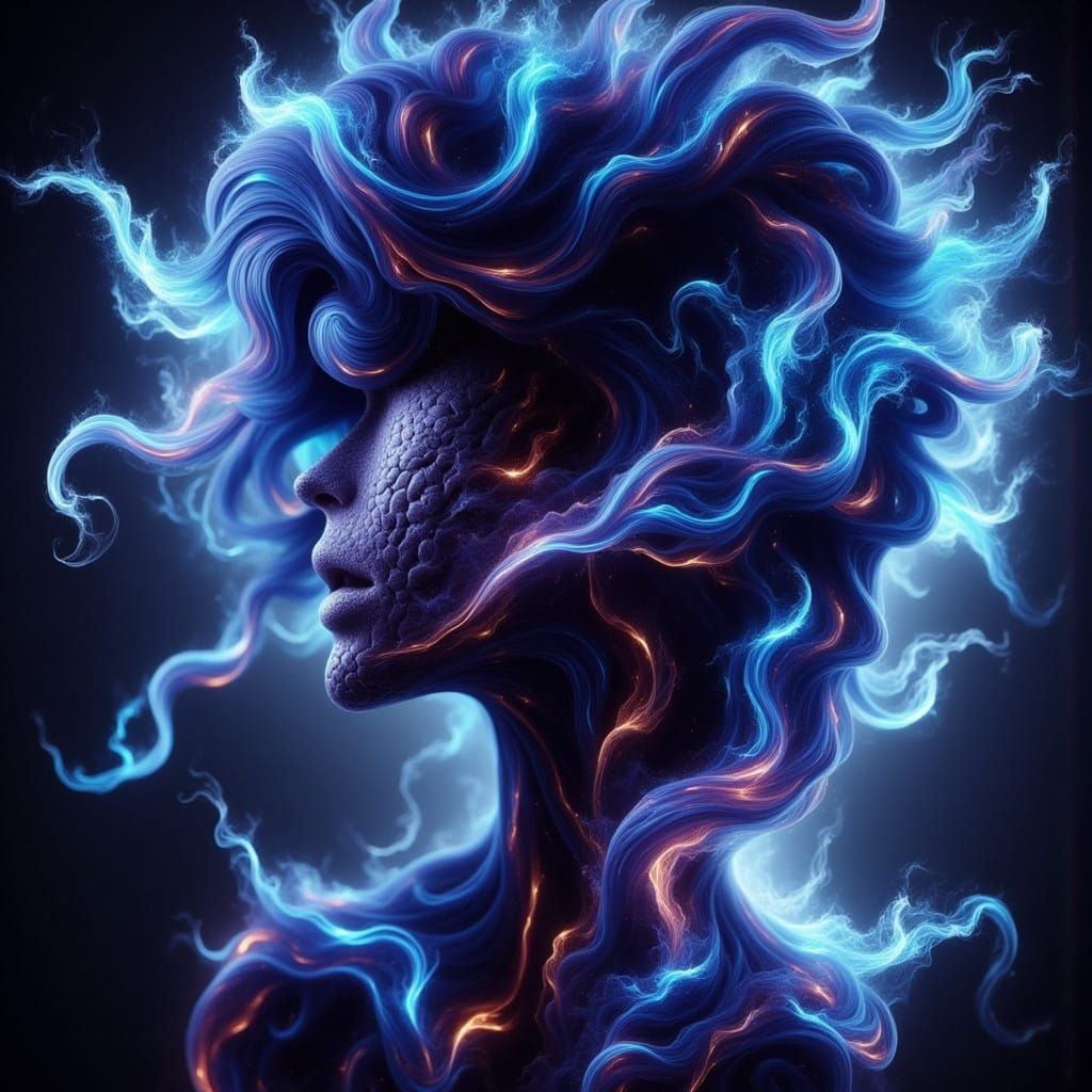 Ethereal Alien Fashion in Vibrant Neon Hues