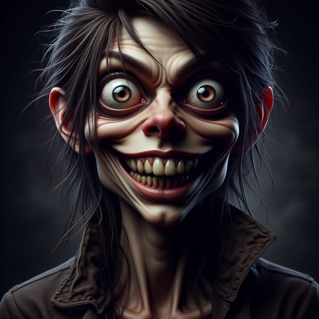 Sinister Beauty in Comic Book Art Style