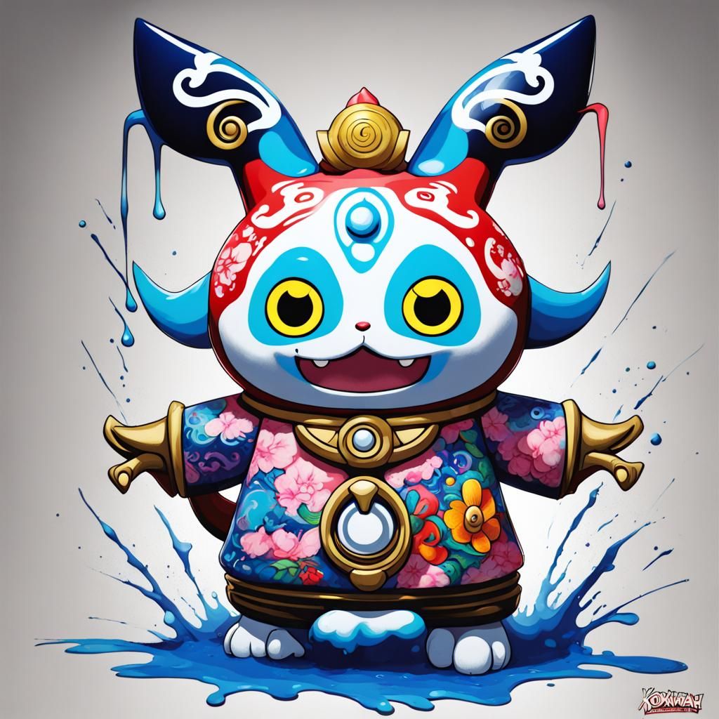 Komasan Yokai Watch Graffiti Splash Art