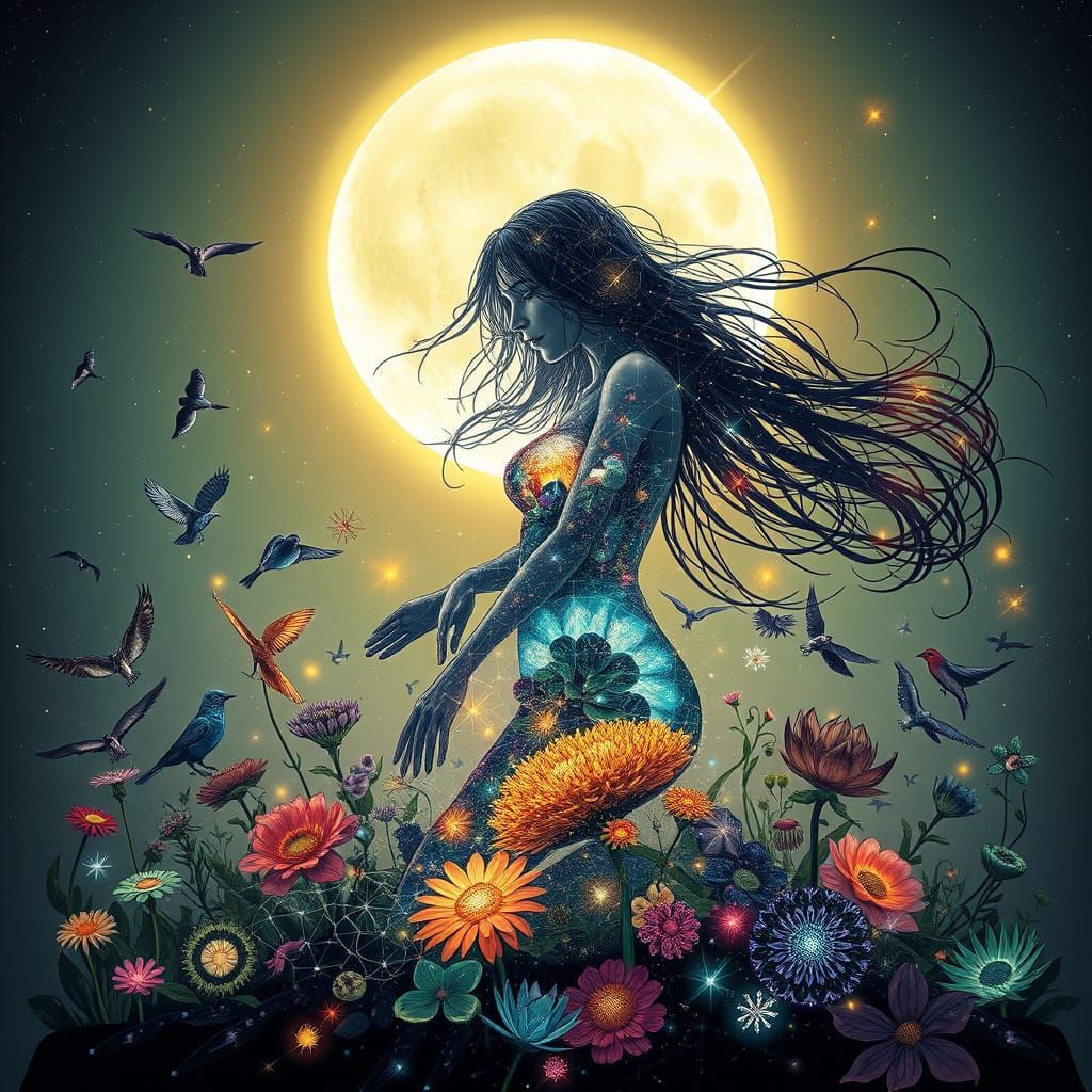 Ethereal Goddess in Whirling Spirit Form