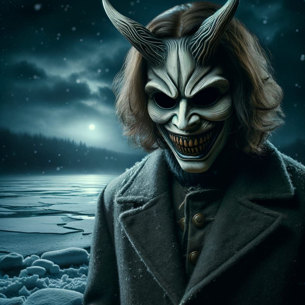 Ominous Figure in 19th Century Horror Style