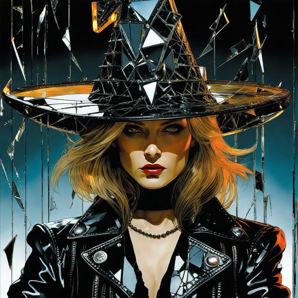 Post-Punk Witch in Shattered Reflections