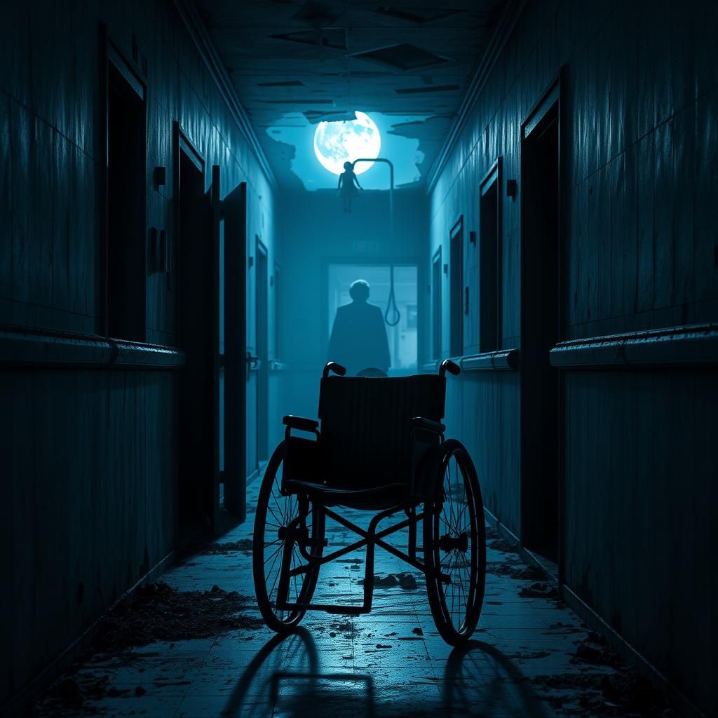Eerie Abandoned Hospital Corridor in Photorealistic 3D