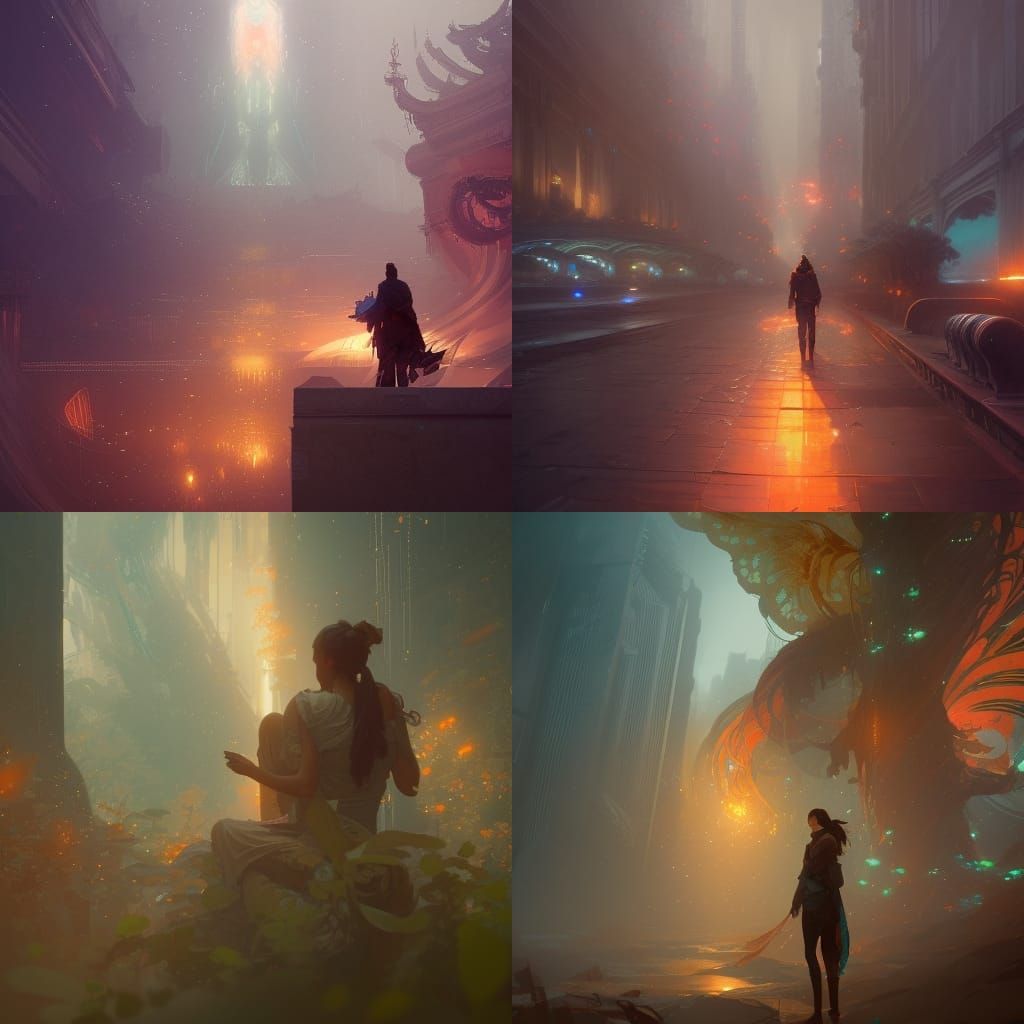 Detailed Concept Art with Dynamic Lighting
