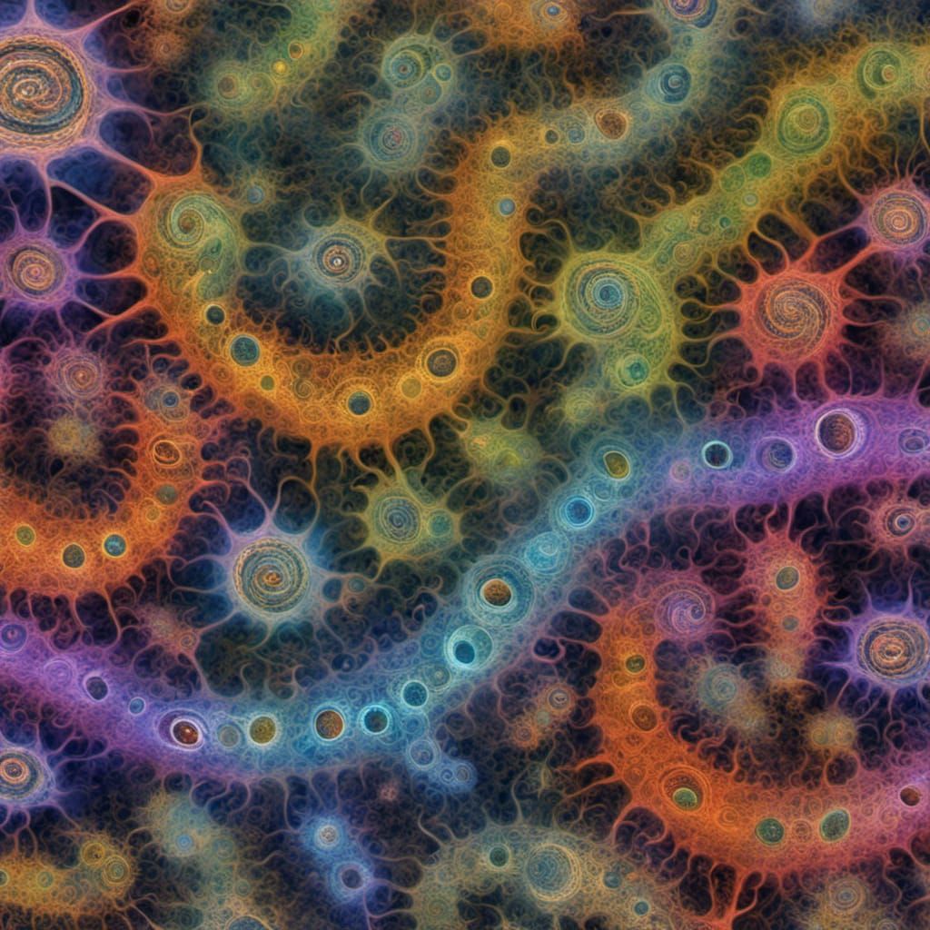 Microbial Dreamscape: A Fractal 3D Shading Render