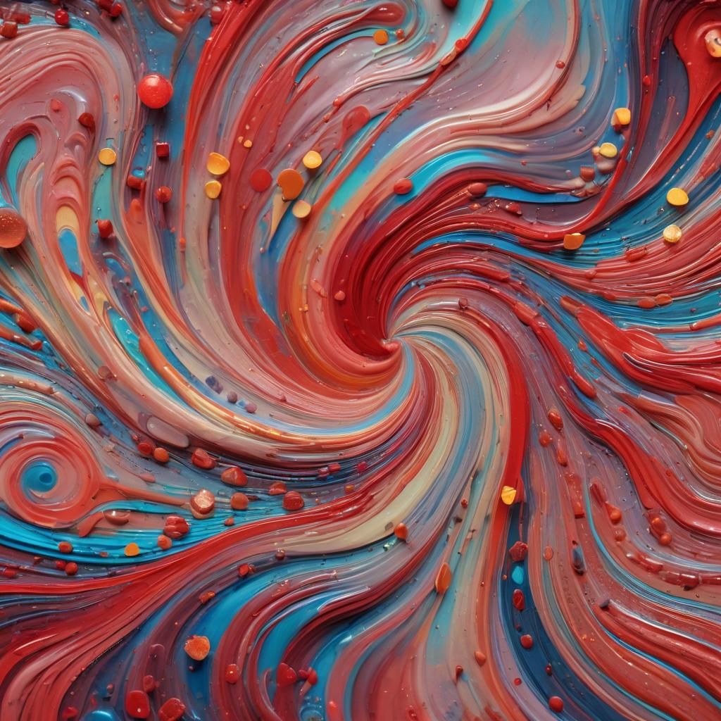 Vibrant Abstract Candy Art in Macro Photography