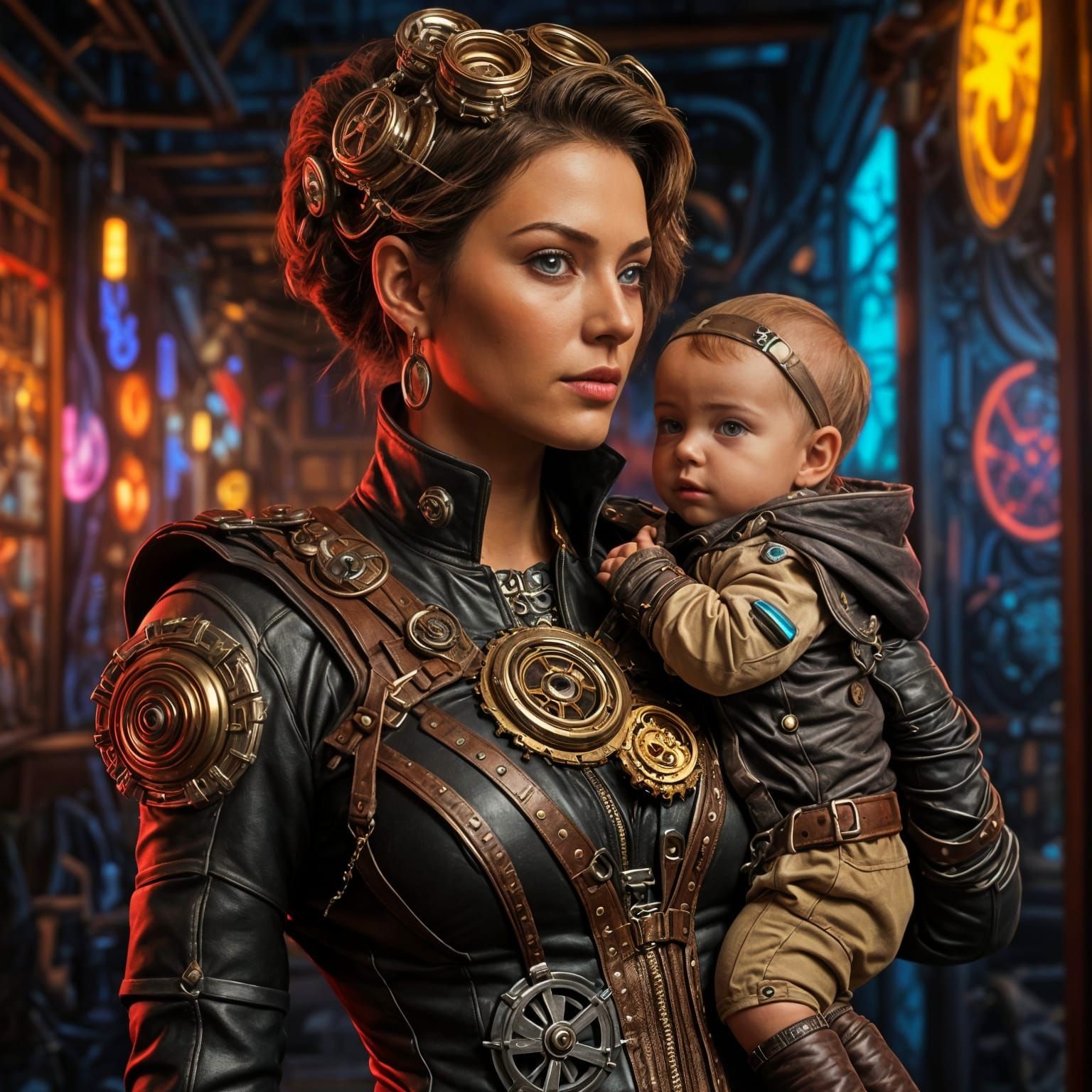 Steampunk Supermum Leads Team of Heroes in Motherhood