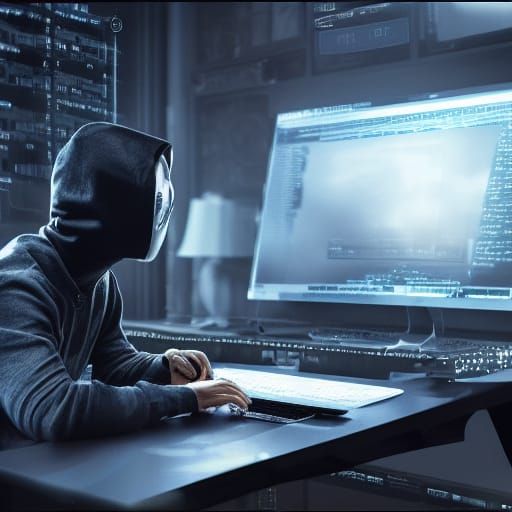 Hacker in Software: Epic Cinematic Digital Art