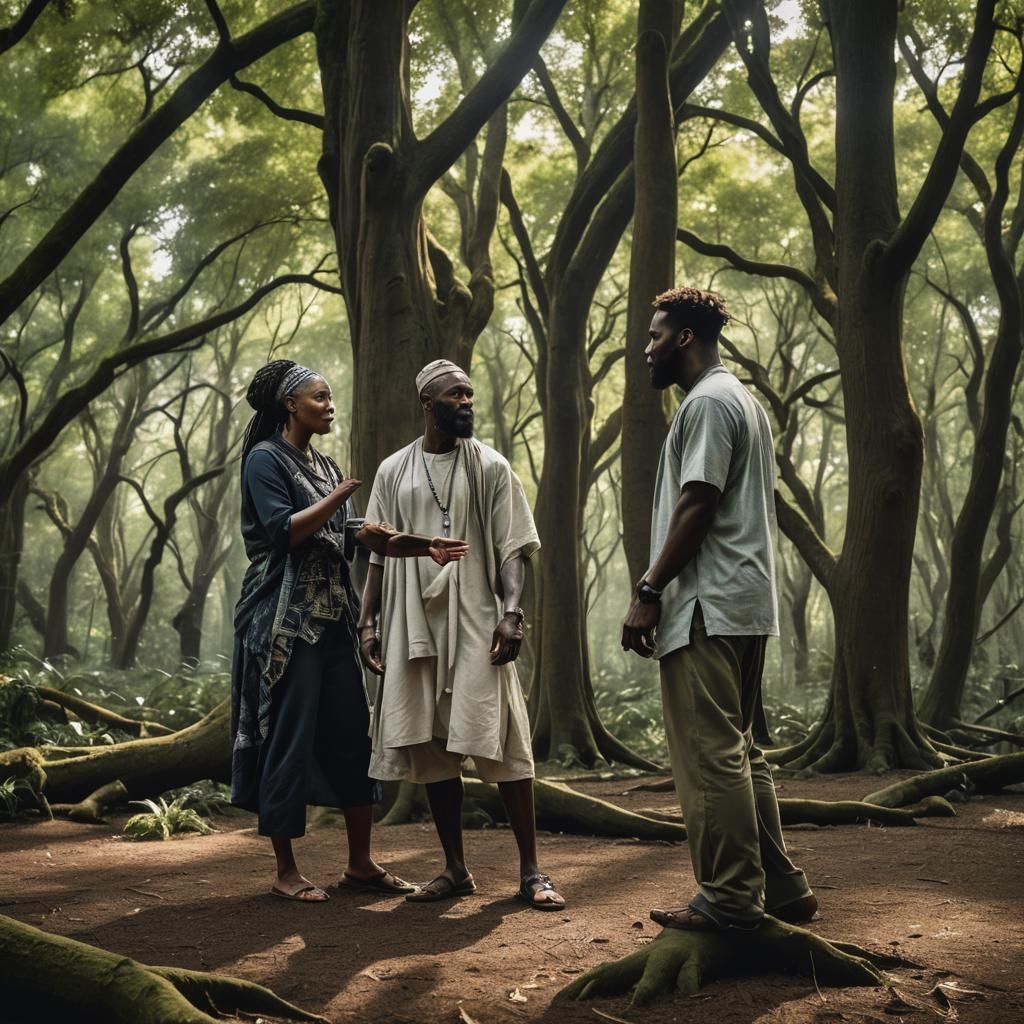 Mystical Sacred Grove: A Matte Painting in Unreal Engine