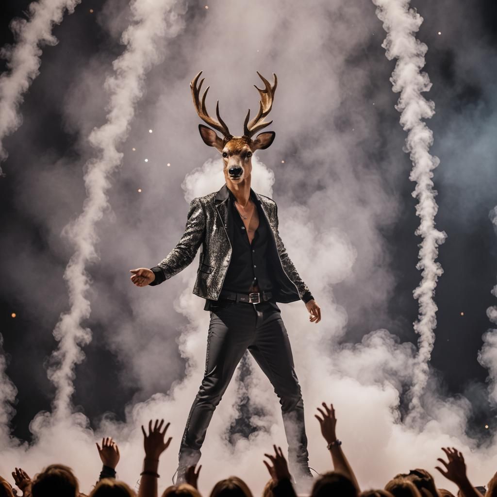 Bambie Thug Eurovision Performance: Dramatic Stage Lighting