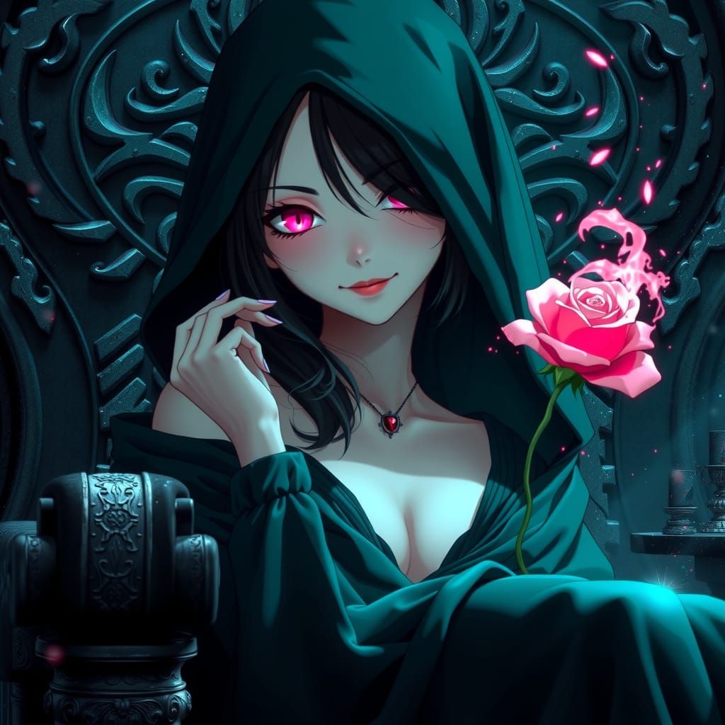 Anime Sylph Goddess Radiates Ethereal Power