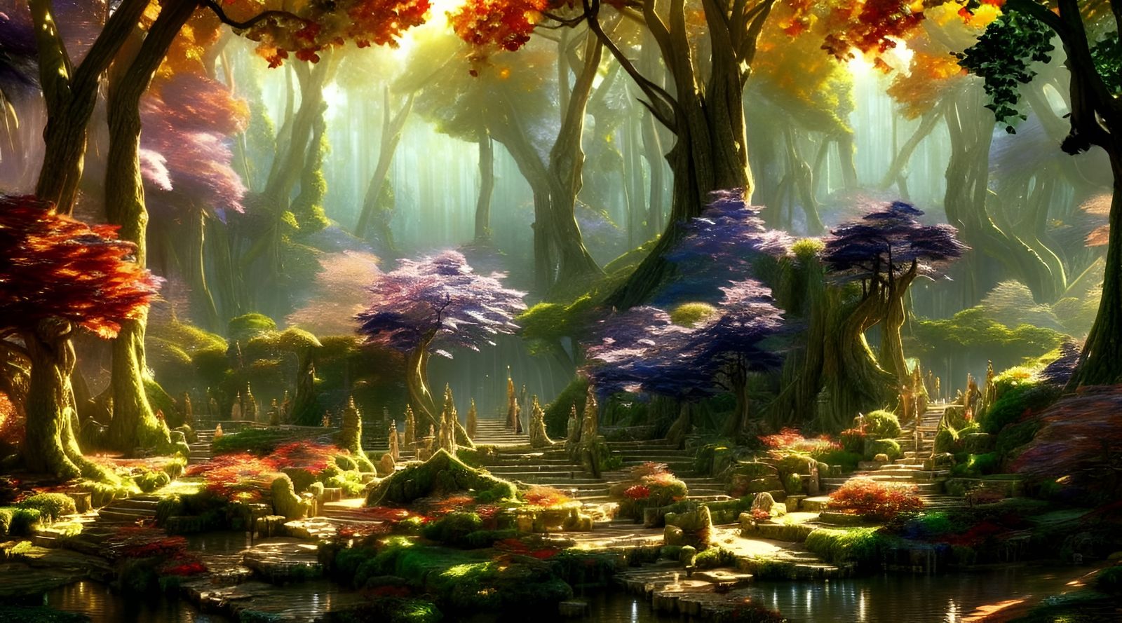 Lothlorien: Hyper-Detailed Elven Kingdom Rendering