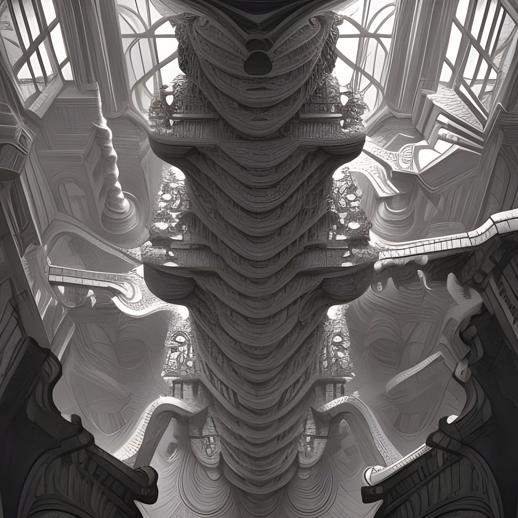 Impossible Architecture in Rainbow Colors